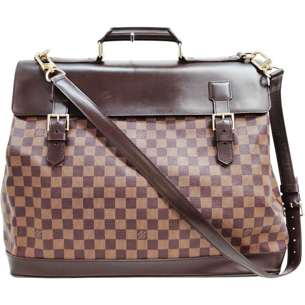 (S6) Louis Vuitton Crossbody Bag Westend PM Brown Damier